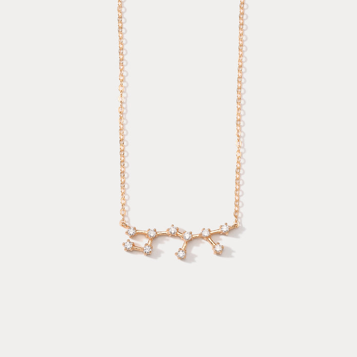Rose Gold Constellation Necklace-Sagittarius