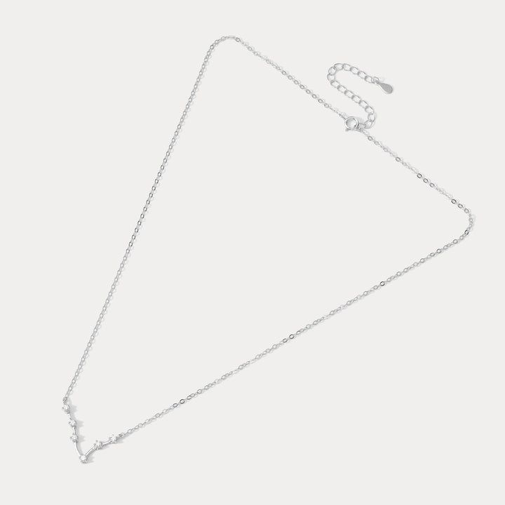 Silver Constellation Diamond Pendant Necklace