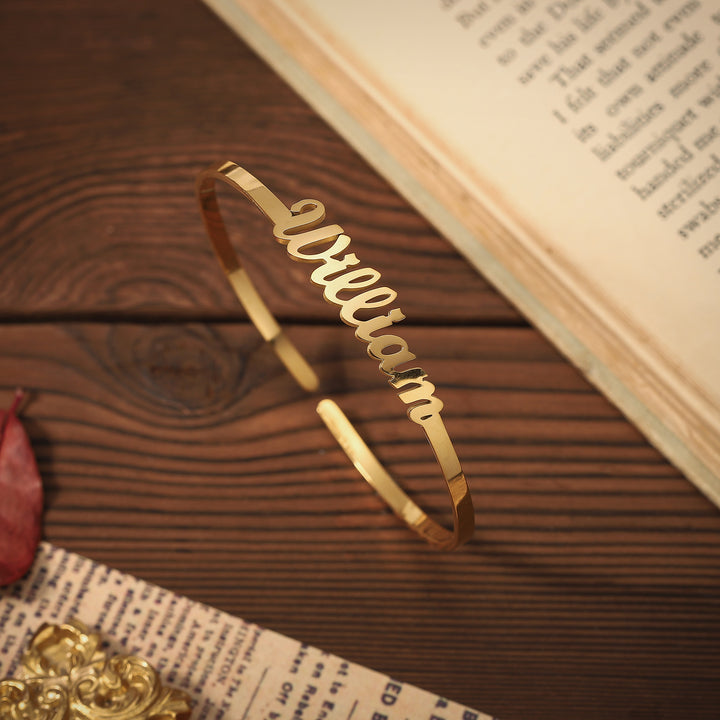 Customized Name Cuff Bracelet