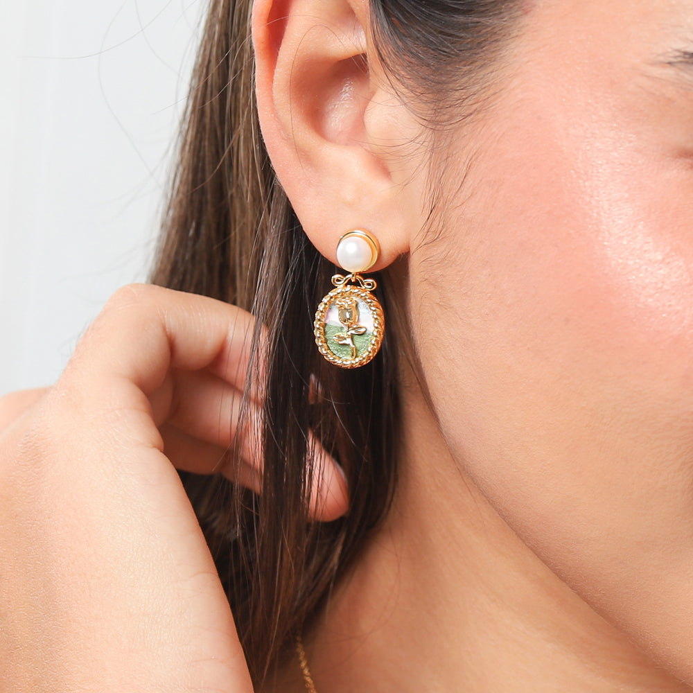 Gold Dangle Earrings