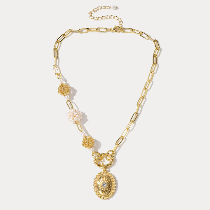 Daisy Baroque Pearl Necklace