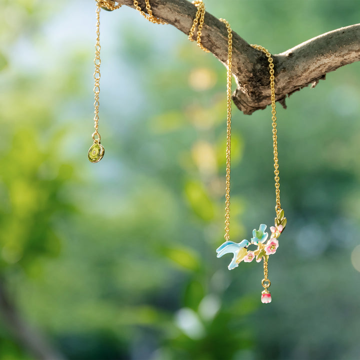 Blue Tit Chain Necklace