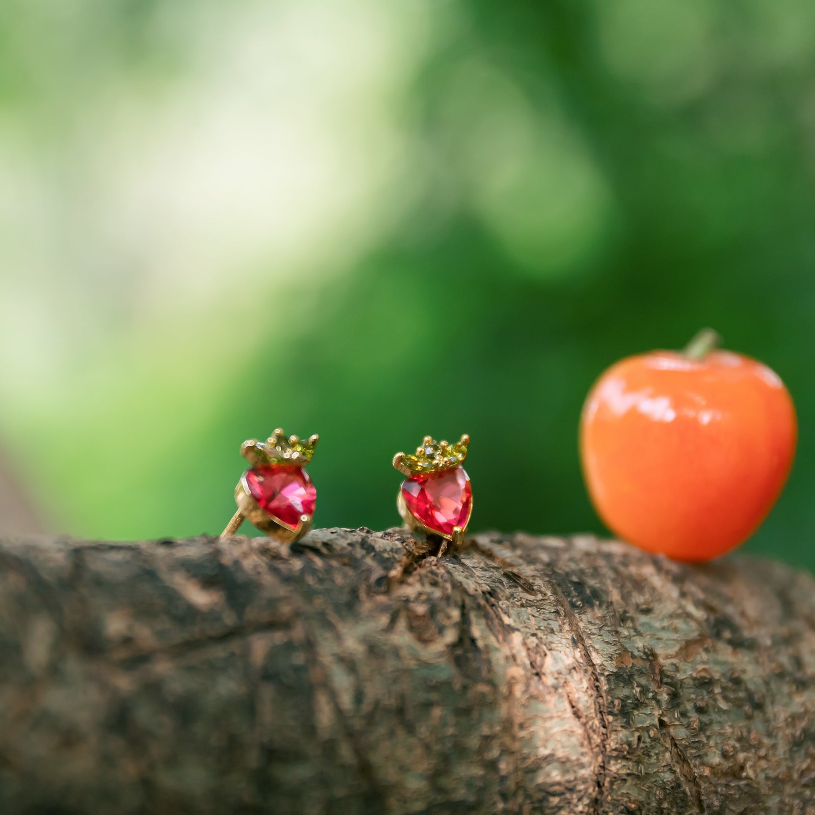 Fruit Party Strawberry Earrings Set