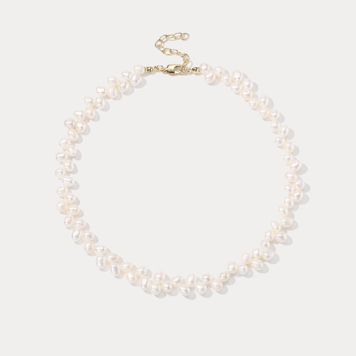 Selenichast Interlaced Pearl Necklace