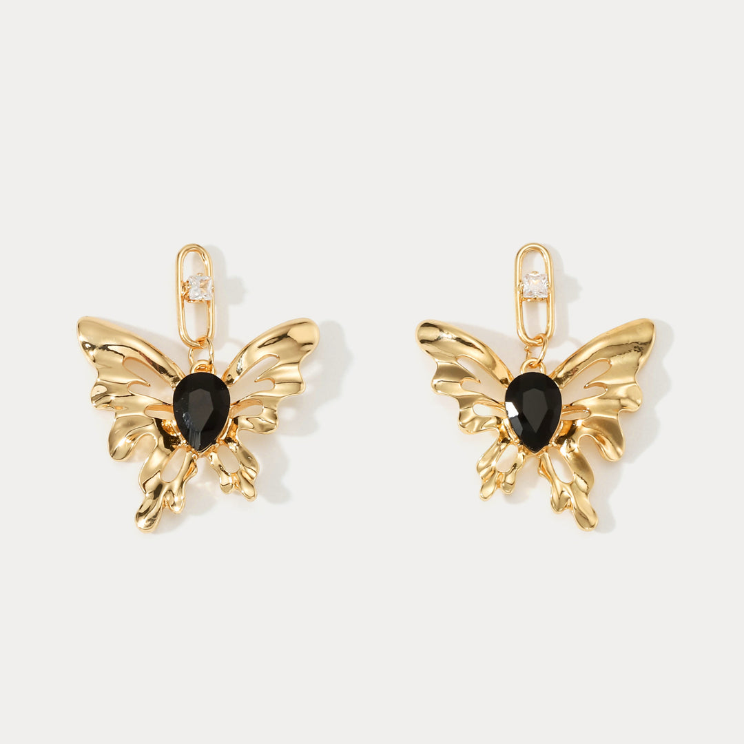 Selenichast Melting Butterfly Earrings
