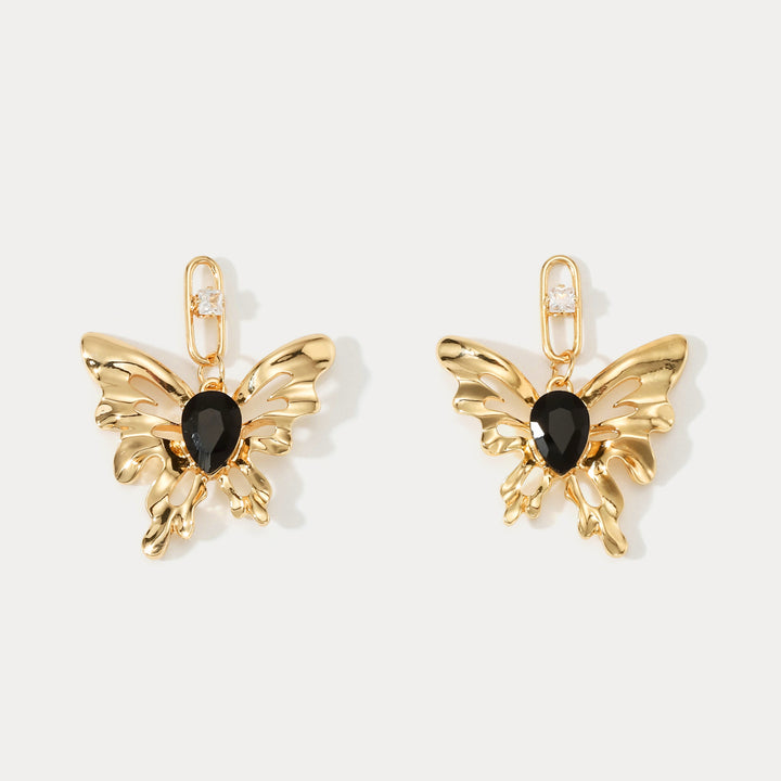 Selenichast Melting Butterfly Earrings