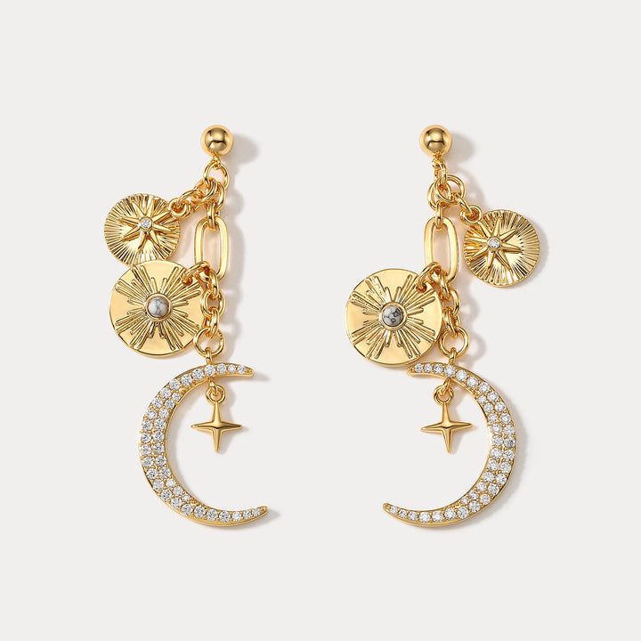 Selenichast Guardian of Moon And Star Earrings