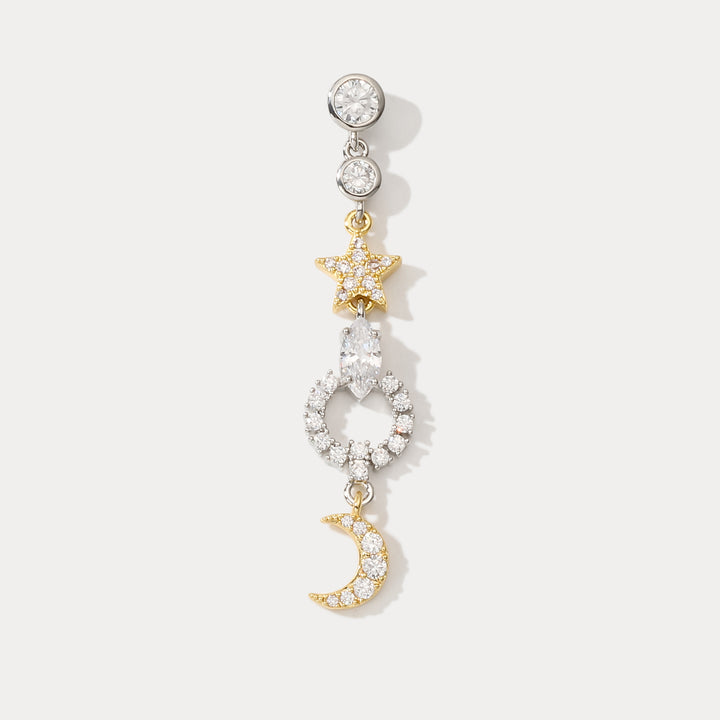 Moon Star Pearl Earrings Barbie Jewelry