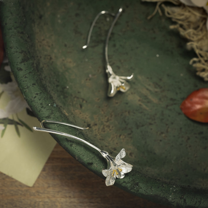 Freesia Sterling Silver Earrings