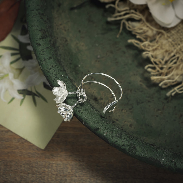 Selenichast Jasmine Silver Pin Ring