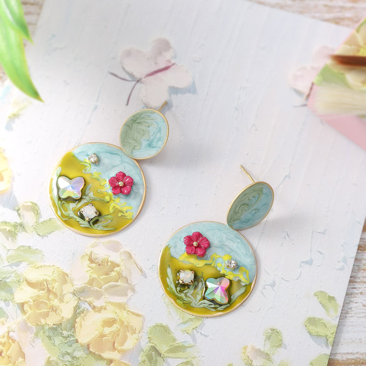 Misty Meadow Cubic Zirconia Earrings