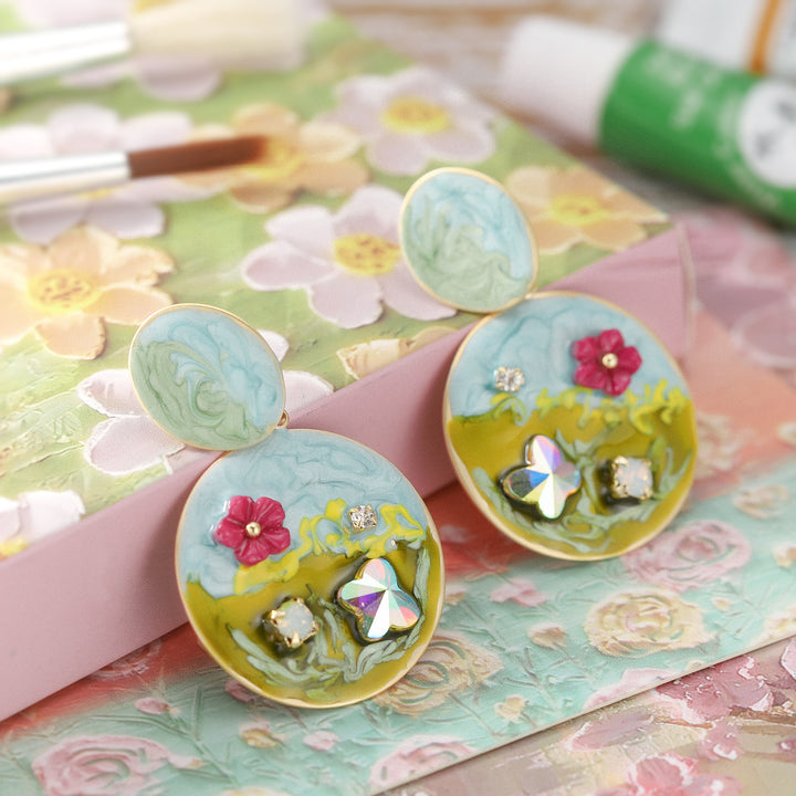 Misty Meadow Flower Earrings