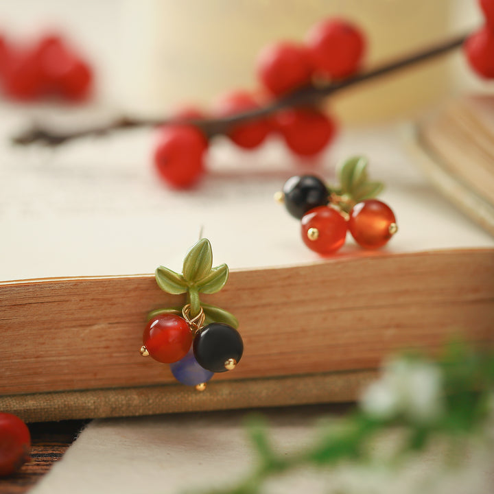 Multi Berry Fruit Earrings