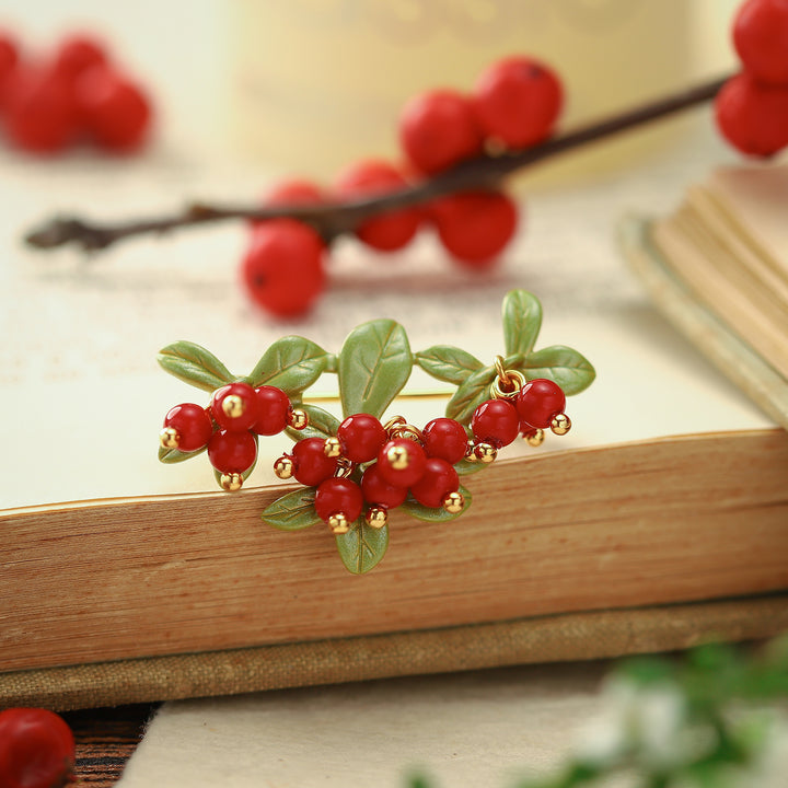 Cranberry Brooch Bouquet