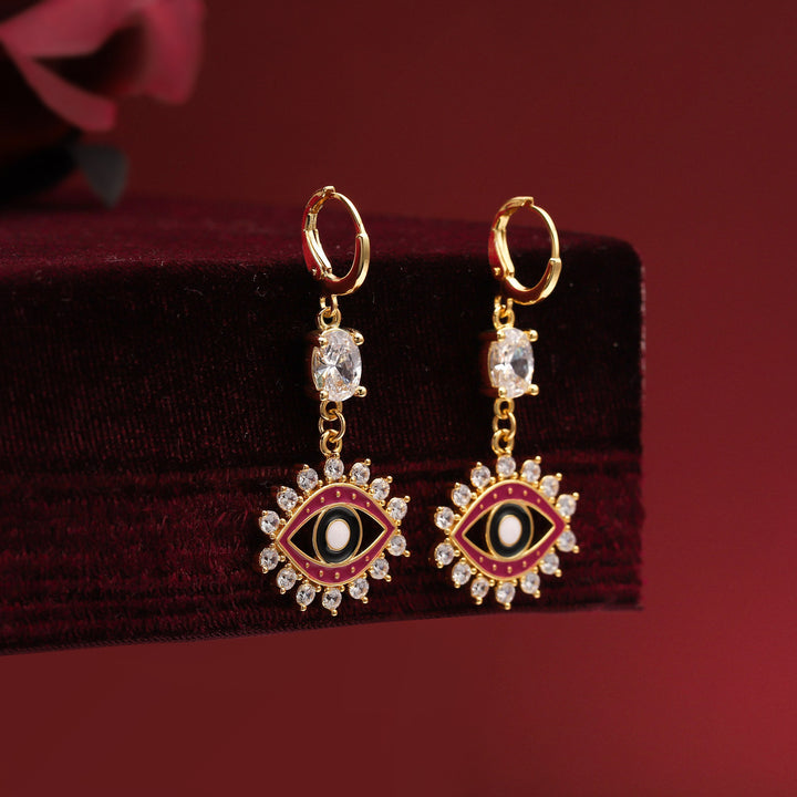 Evil Eye Drop Earrings