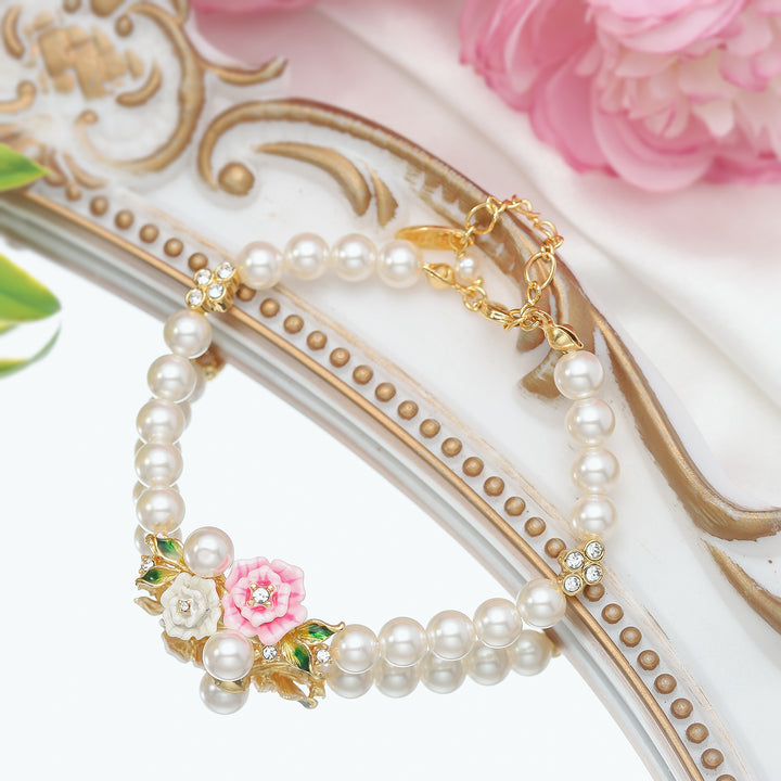 Wild Rose Freshwater Pearl Bracelet