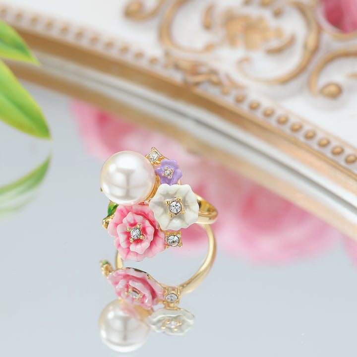 Wild Rose Pearl Ring