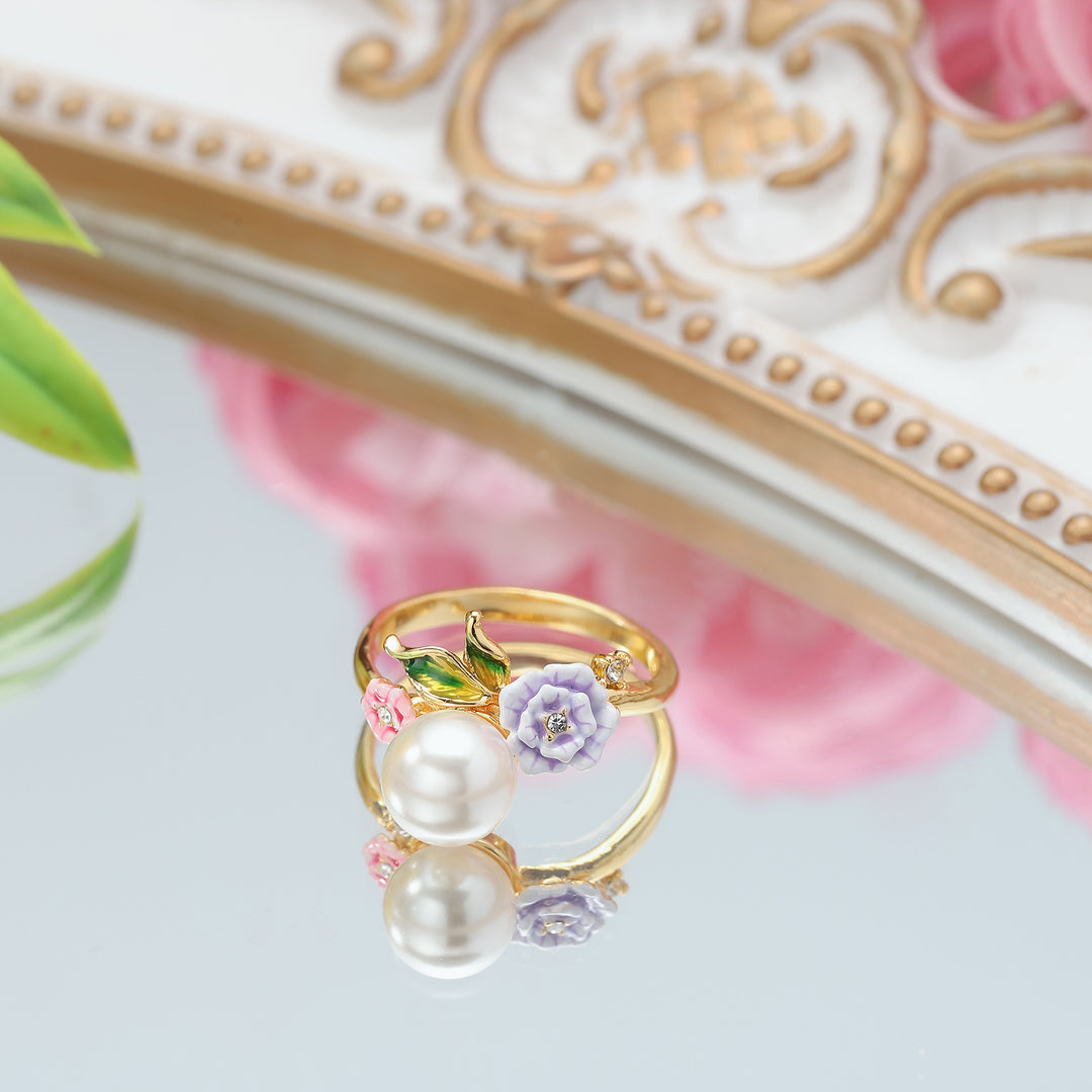 Wild Rose Leaf Ring