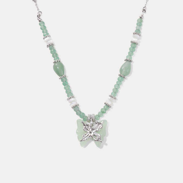 Selenichast Jade Butterfly Necklace