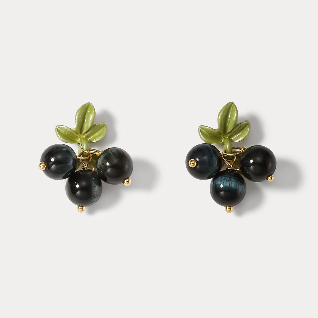 Selenichast Black Currant Earrings