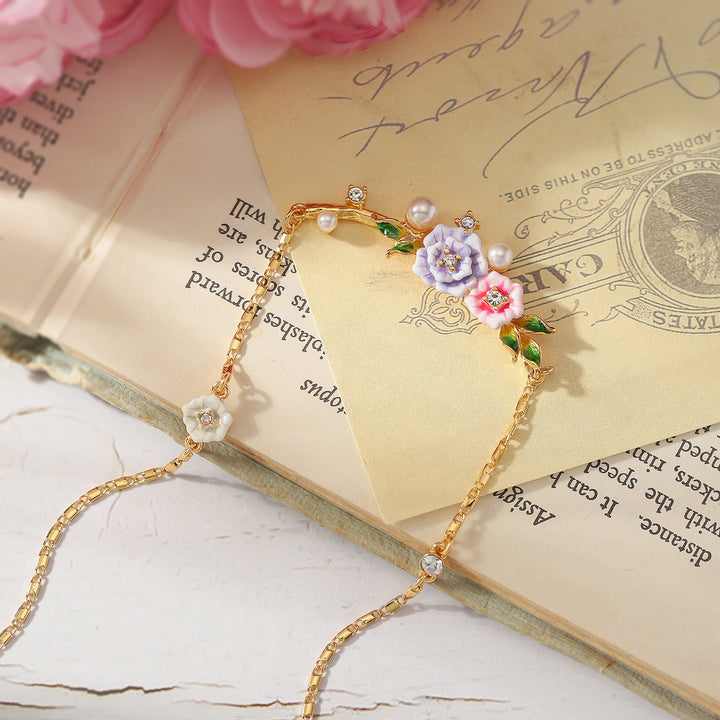 Wild Pink Flower Necklace