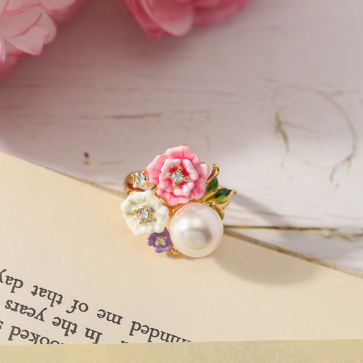 Wild Rose Wedding Ring
