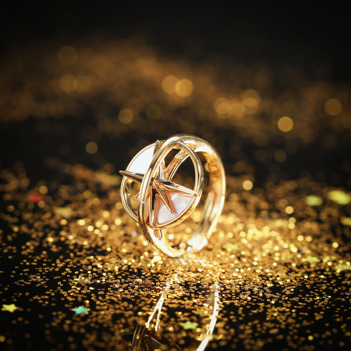 Sphere North Star Compass Ring