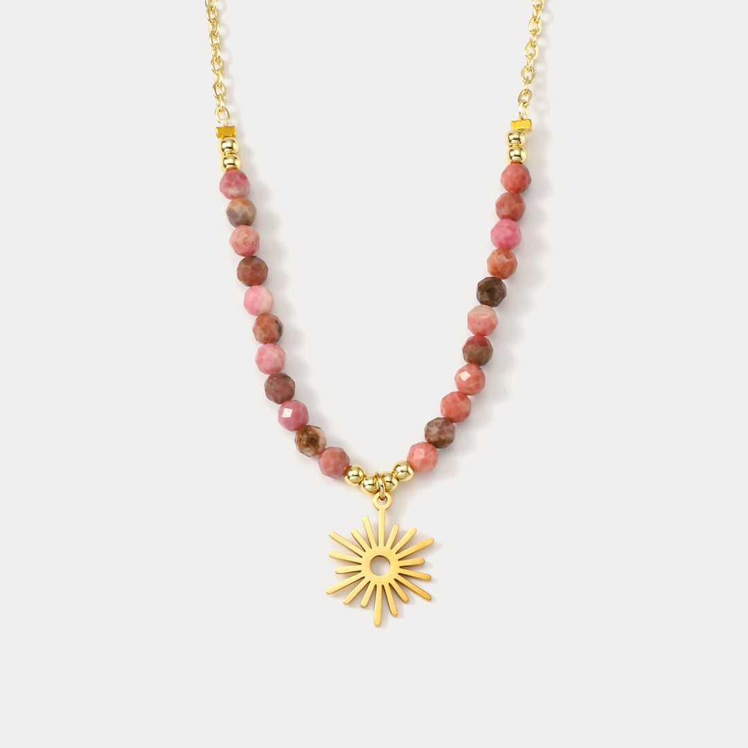Collana con perline da sole