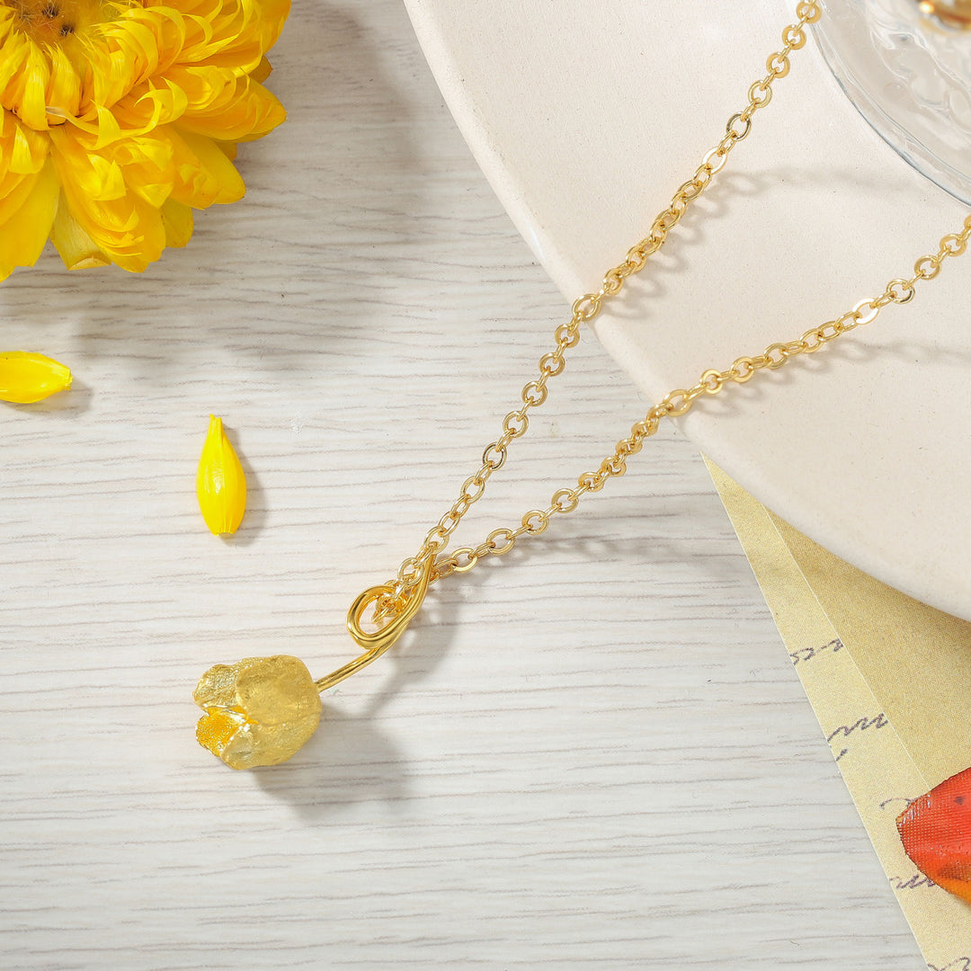 Selenichast Tulip Necklace Fine Jewelry
