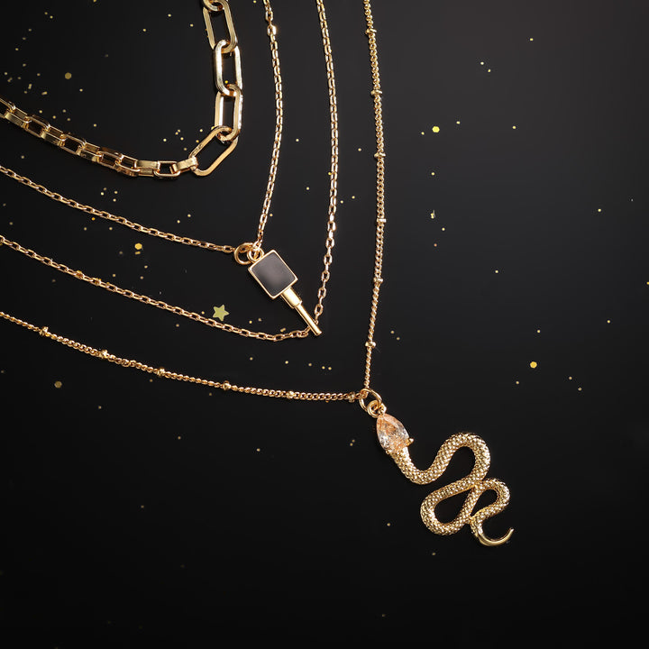 The Gate Of Hades Key Brass Necklace