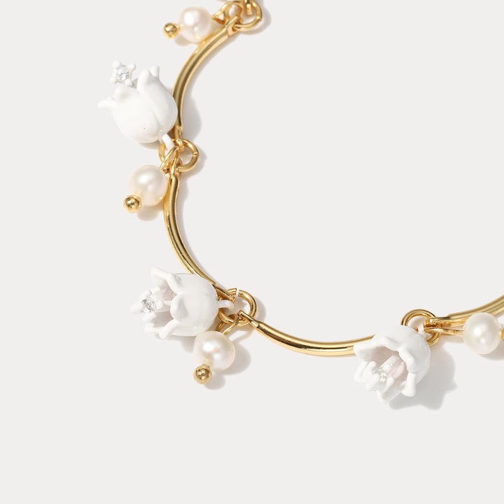 Lily Of The Valley Cubic Zirconia Bracelet