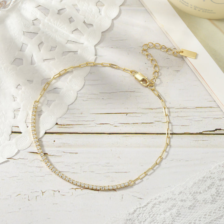 Anklet di zirconia cubica
