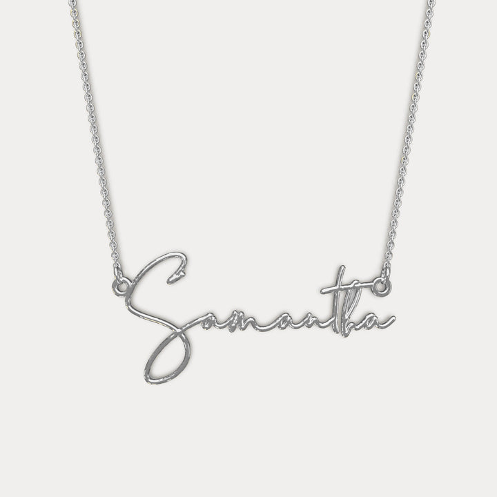 Monroe Name Halskette.