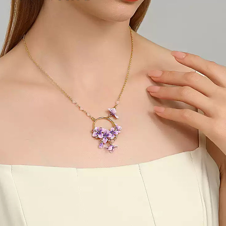 Selenichast Early Lilac Pendant Necklace