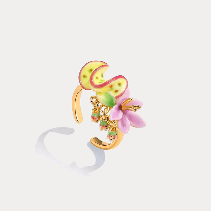 Selenichast Tropical Flower Ring