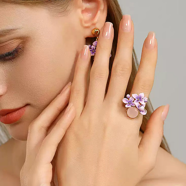 Selenichast Early Lilac Pink Crystal Ring