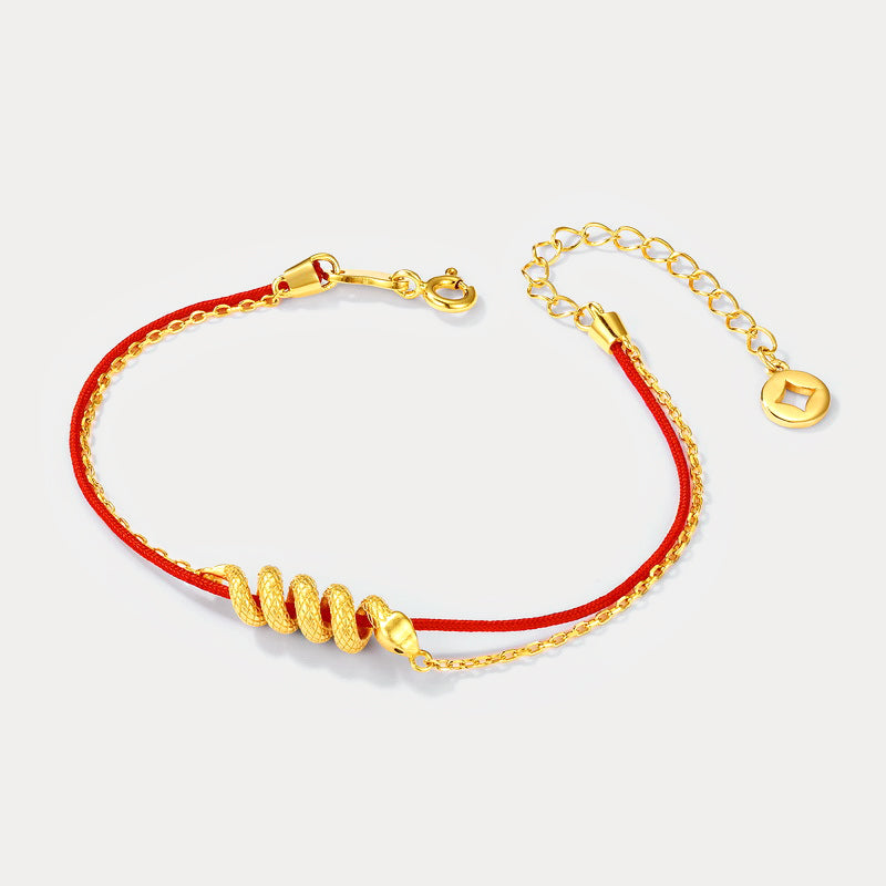 Selenichast Snake Zodiac Red String Bracelet