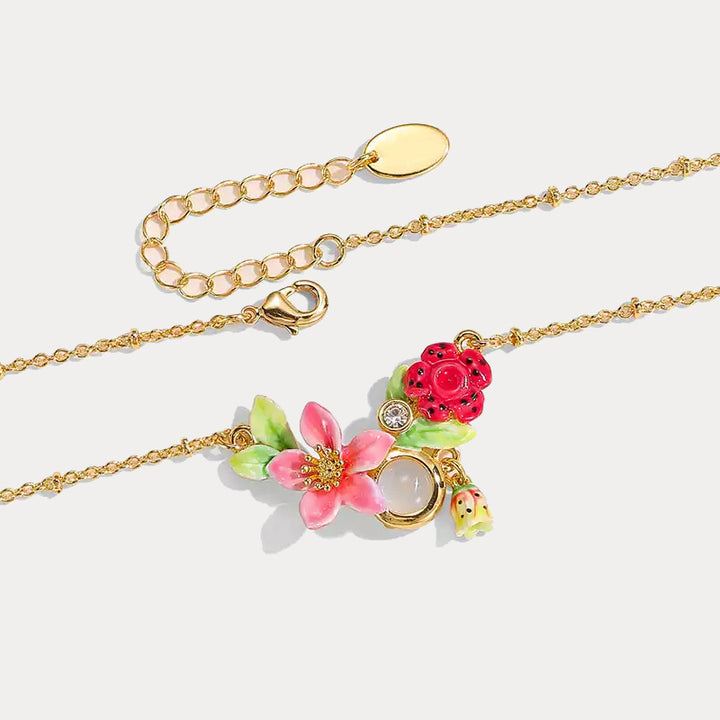 Selenichast Tropical Flower Necklace
