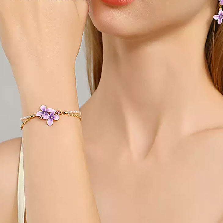 Selenichast Early Lilac Pearl Bracelet