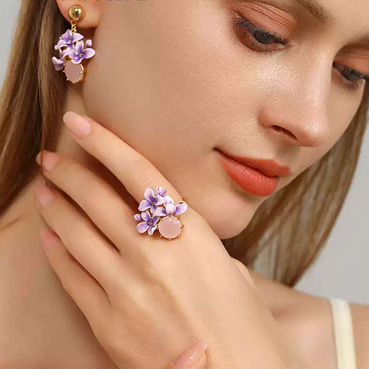 Selenichast Early Lilac Pink Crystal Ring