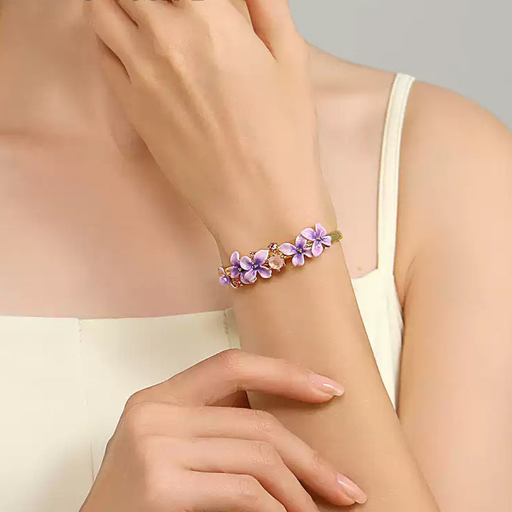 Selenichast Early Lilac Pink Crystal Bracelet