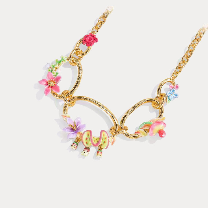 Selenichast Tropical Flower Necklace