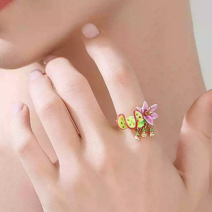 Selenichast Tropical Flower Ring