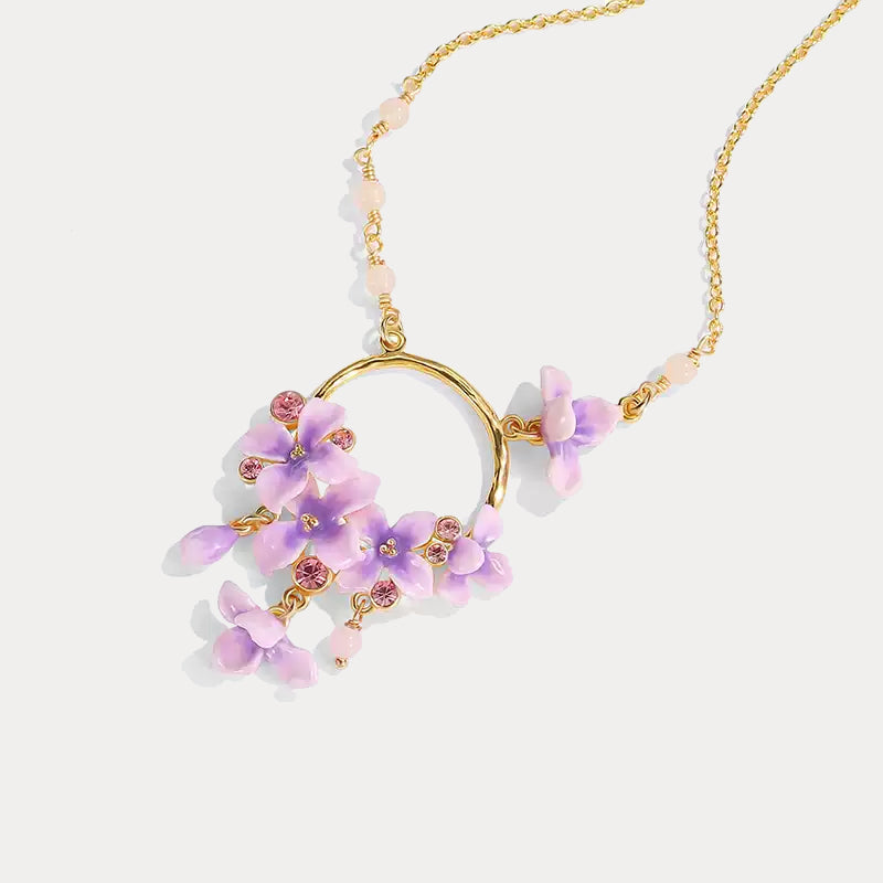 Selenichast Early Lilac Pendant Necklace