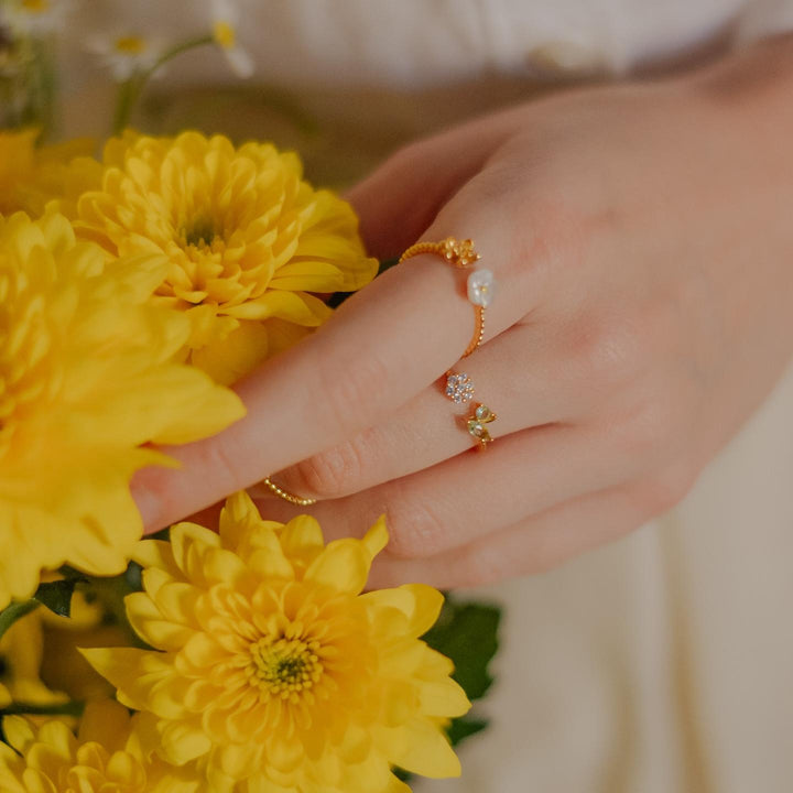 flower ring set