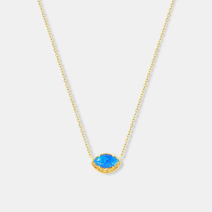 Selenichast Blue Opal Necklace