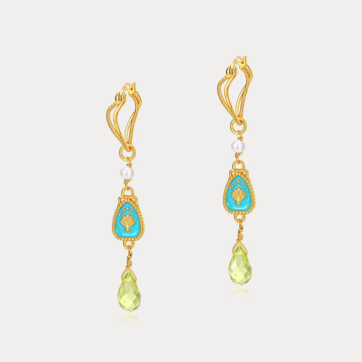 Selenichast Olivine Enamel Earrings
