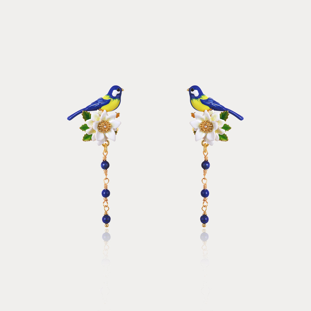 Selenichast Blue Tit Earrings