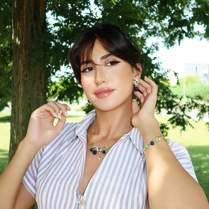 Blackberry Flower Necklace