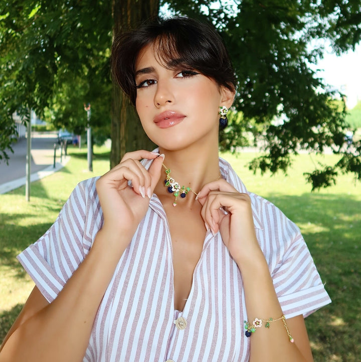 Blackberry Flower Necklace
